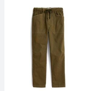 Alex Mill Pull on Button Fly Pants in Olive